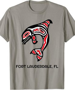 Fort Lauderdale FL Native American Indian Orca Killer Whales T-Shirt