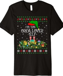 Matching Family Ugly I"m The Orca Lover Elf Christmas Premium T-Shirt